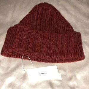 Vince Shaker Stitch Knit Beanie 90% Wool & 10% Cashmere Color 528 CUR  OS NWT